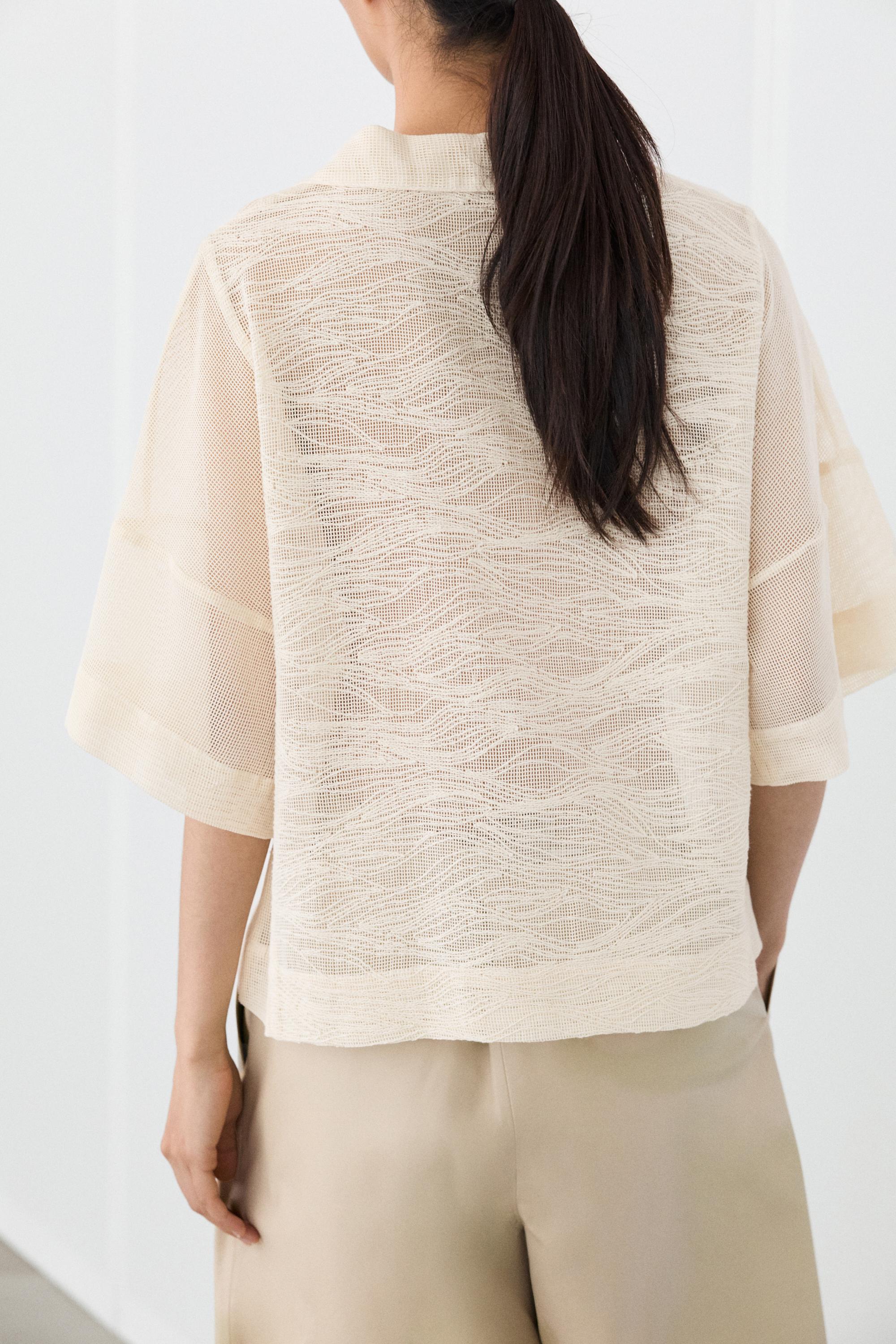 Chemisier polo 100 % coton brodé